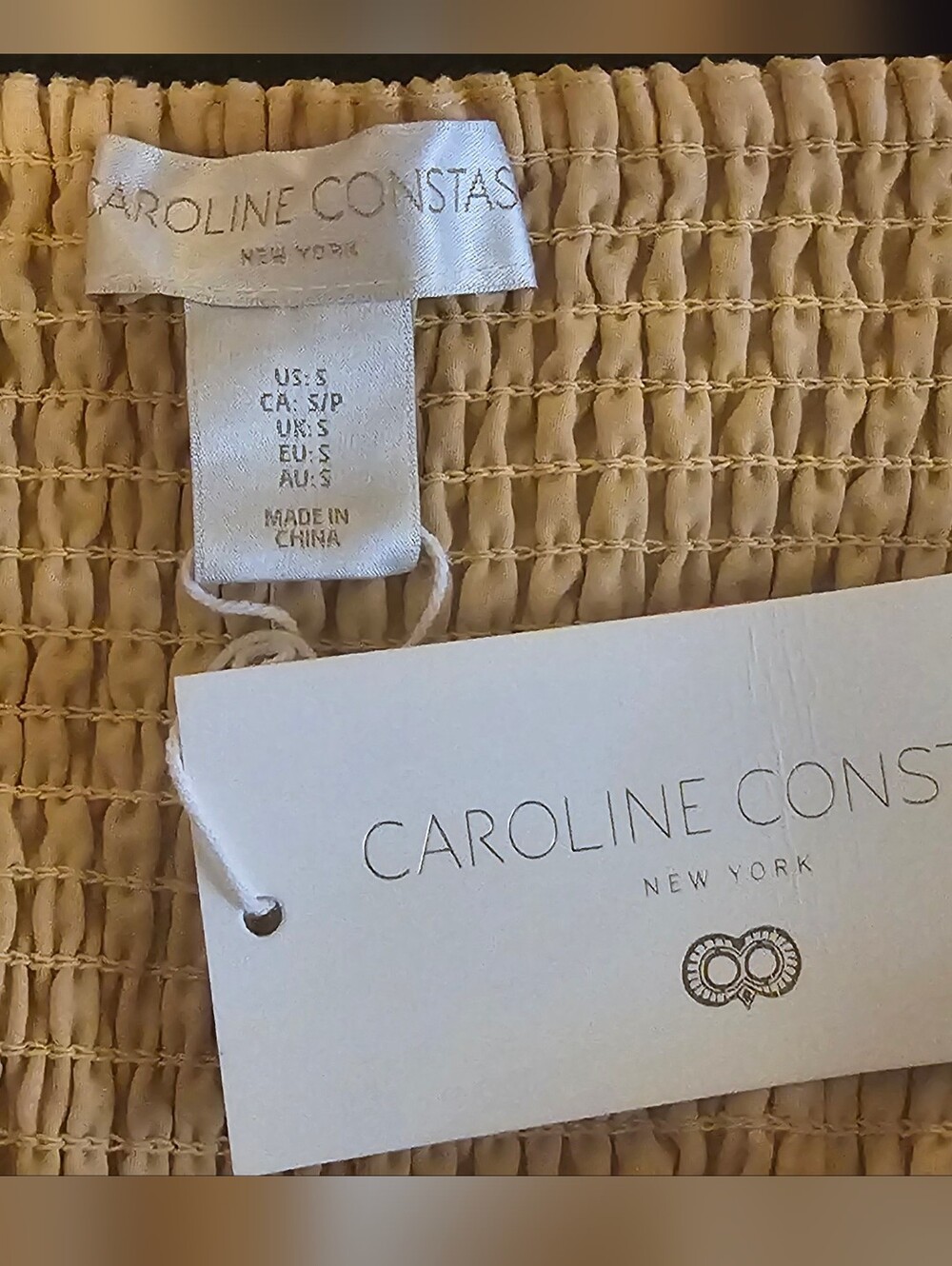 Caroline Constas Sand Richelieu Floral Embroidered Maxi Dress, Size-Sm NWT - Picture 13 of 16